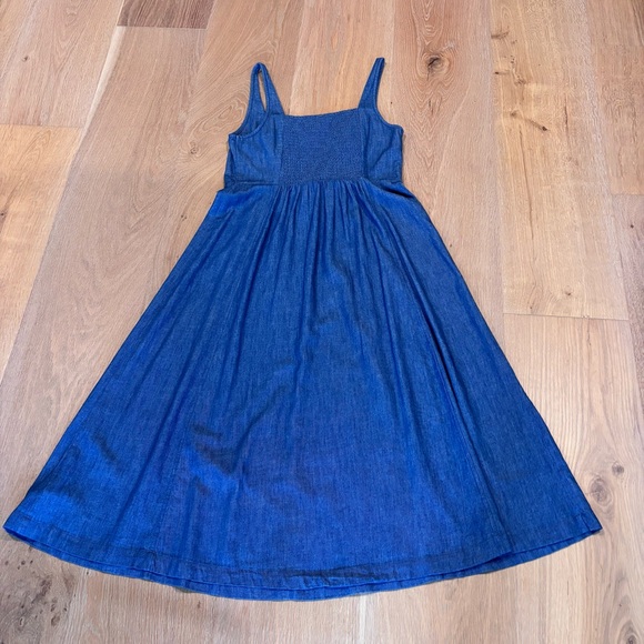 Old Navy Denim Midi Dress  | M | Classic | Coastal | Preppy - Picture 2 of 5